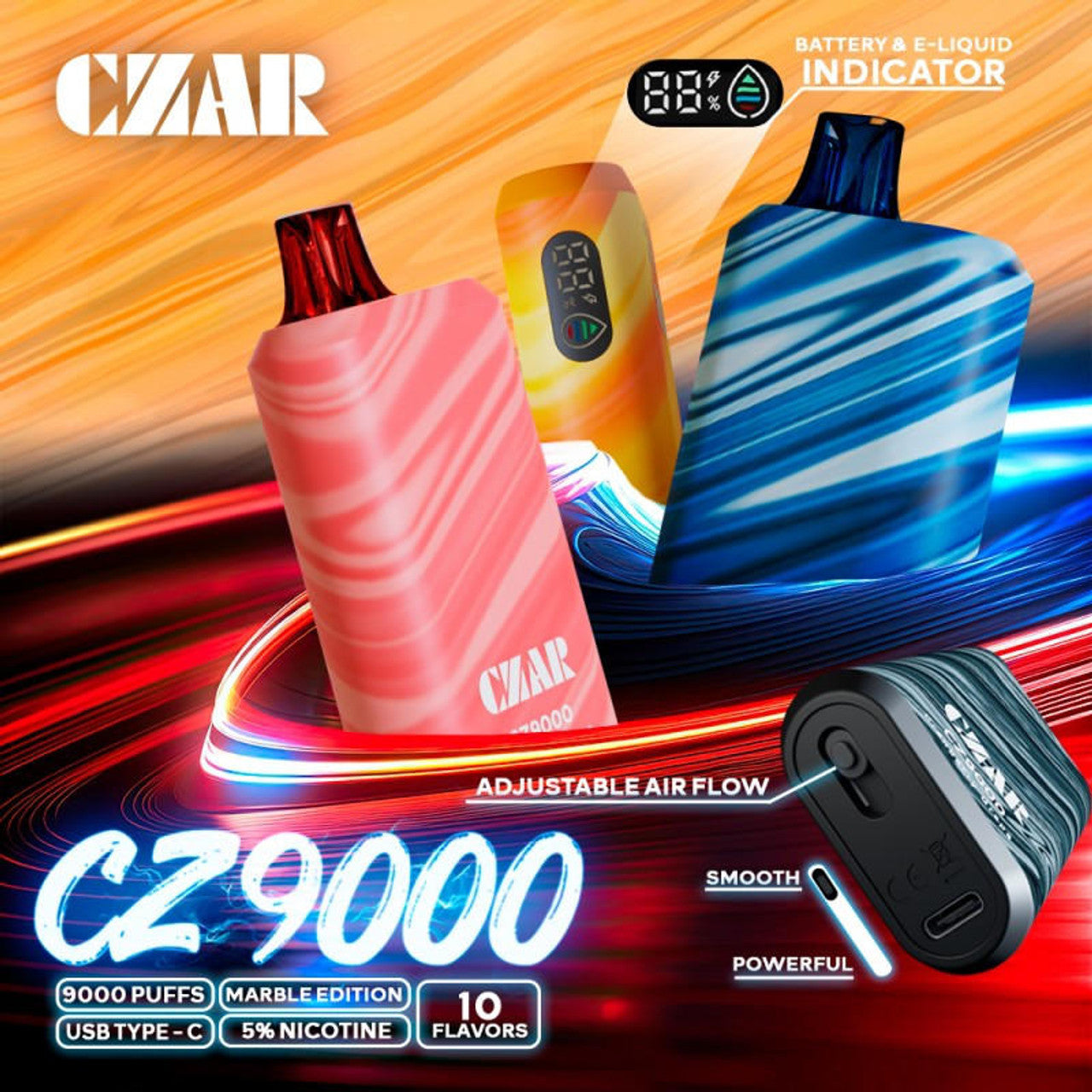 CZAR CZ9000 PUFFS